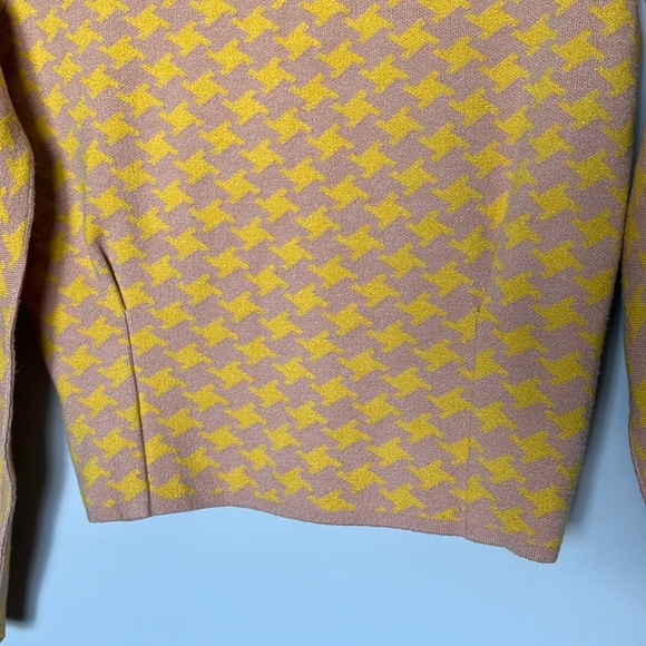 MAEVE Anthropologie Houndstooth V-Neck Pullover Sweater - Picture 2 of 10